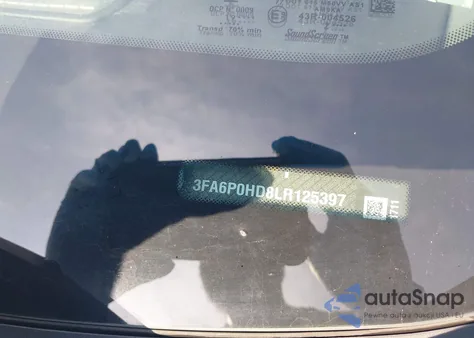 2020 Ford Fusion Se from USA, damaged, VIN 3FA6P0HD8LR125397